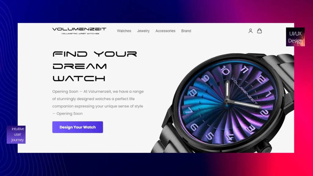 Custom Luxury Watch Website Design – Cyprus Digital Agency