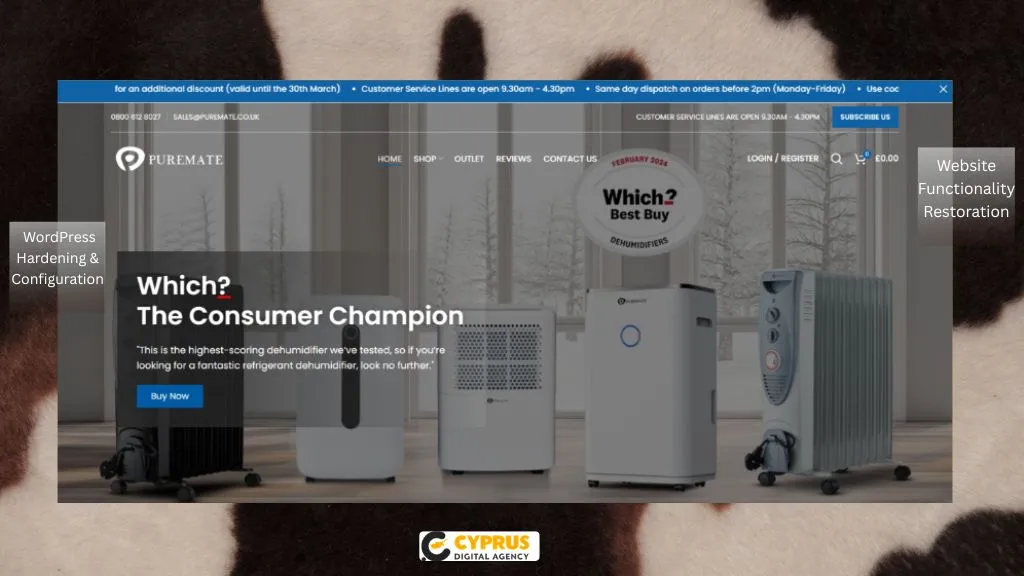 Website Restoration & Security Optimization Case Study Cyprus Digital Agency