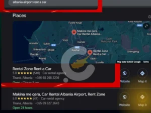 Local SEO Success in Albania – Car Rental Industry