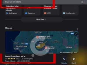 Cyprus Digital Agency SEO Results for Rent Zone Albania