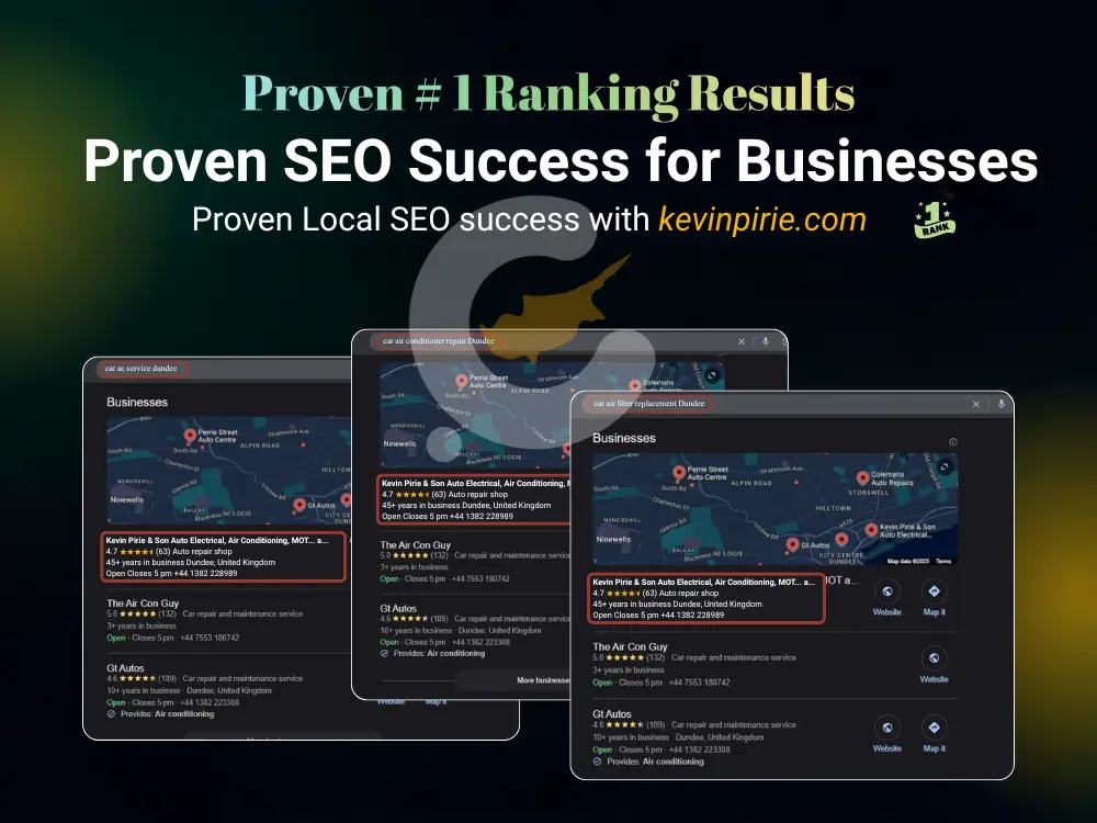 seo case study auto-repair dundee