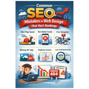SEO mistakes in web design that hurt website rankings