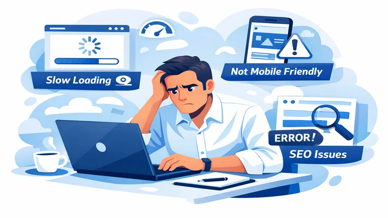 website design problems slow speed mobile issues SEO Cyprus