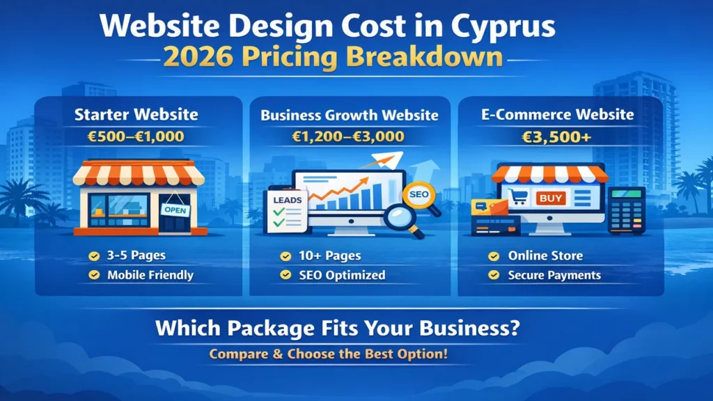 website design cost in Cyprus 2026 pricing breakdown