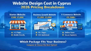 website design cost in Cyprus 2026 pricing breakdown